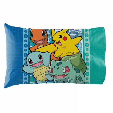 Pokemon First Starters Bed in a Bag Full Comforter Sheets & Sham Set